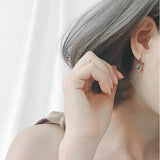 S925 Sterling Silver Star Earrings Crystal Fine Jewelry Wedding