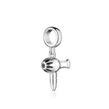 Scissor Comb 925 Silver Beads Kit for Women DIY Bracelet