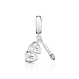 Scissor Comb 925 Silver Beads Kit for Women DIY Bracelet