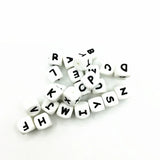 Silicone Letter Beads 12mm 50Pcs/lot