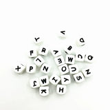 Silicone Letter Beads 12mm 50Pcs/lot