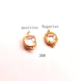 DIY Transparent Water Drops Crystal Earrings Pendant Material - 8 Pieces