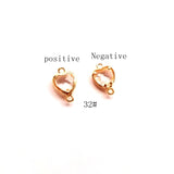 DIY Transparent Water Drops Crystal Earrings Pendant Material - 8 Pieces