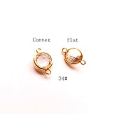 DIY Transparent Water Drops Crystal Earrings Pendant Material - 8 Pieces