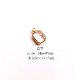 DIY Transparent Water Drops Crystal Earrings Pendant Material - 8 Pieces