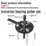 3-Jaw Puller Bearing Extractor Tool for Inside and Outside Bearings