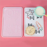 Silicone Mould Dried Flower Resin Decorative Craft Children's Plate Mold