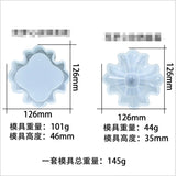 Transparent Silicone Mould Dried Flower Resin Craft DIY Cross Storage Box Mold