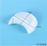 Silicone Moon Plate Dish Trays Mold for Resin Crafts