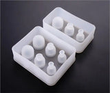 6 sizes Egg Ball Shape Silicone Mould Resin Craft DIY