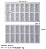 Transparent Silicone Mould Resin Craft DIY Dominoes Mold