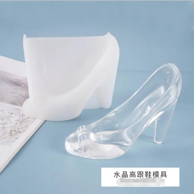 Silicone Mould Resin Craft DIY Crystal Shoes Shape Epoxy Resin Molds