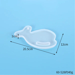 Transparent Silicone Mould Resin Dolphin Coaster Mold