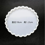 Silicone Mould Necklace Lanugo Resin Craft DIY Coaster Epoxy Wave Mold