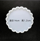 Silicone Mould Necklace Lanugo Resin Craft DIY Coaster Epoxy Wave Mold