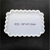 Silicone Mould Necklace Lanugo Resin Craft DIY Coaster Epoxy Wave Mold