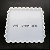 Silicone Mould Necklace Lanugo Resin Craft DIY Coaster Epoxy Wave Mold