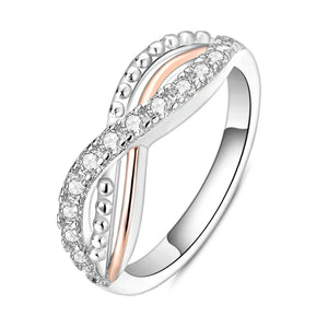 Colorful Pave Zircon Ring Heart Life Dragonfly Tree Finger Rings For Women