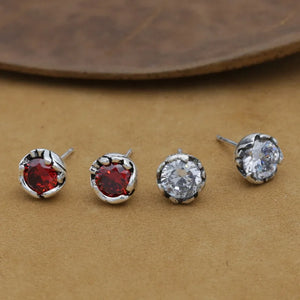 Vintage 925 Silver Earrings Thai Silver Women Earrings Real Silver Earrings
