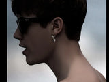 Vintage 925 Silver Skeleton Earrings Thai Silver Skull Earrings