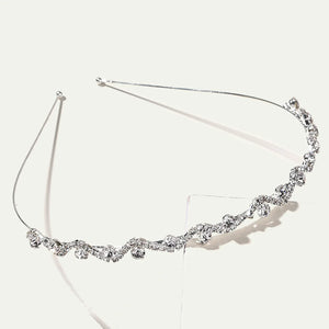 Wave Rhinestones Crystal Wedding Tiara Headband Bridal Crown Hair Accessories
