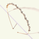 Wave Rhinestones Crystal Wedding Tiara Headband Bridal Crown Hair Accessories
