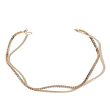 Wave Rhinestones Crystal Wedding Tiara Headband Bridal Crown Hair Accessories