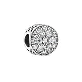European Spacer Beads 925 Silver Heart Clip DIY Bracelet Jewelry