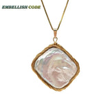 Baroque Pearls Pendant Necklace on Box Chain 16'' 18''