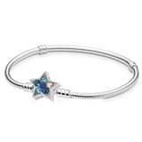 Silver Snake Chain Pendant Bracelet for Women