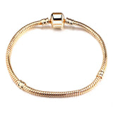 Silver Snake Chain Pendant Bracelet for Women