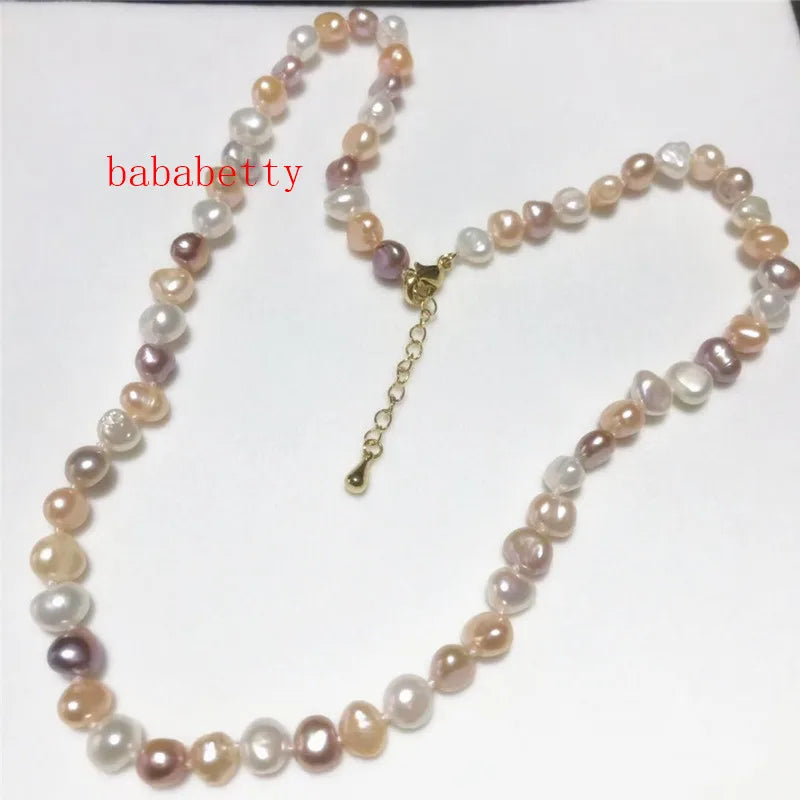 7-8mm Multicolor Freshwater Pearl Necklace 18'