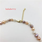 7-8mm Multicolor Freshwater Pearl Necklace 18'
