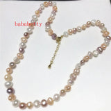 7-8mm Multicolor Freshwater Pearl Necklace 18'