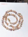 7-8mm Multicolor Freshwater Pearl Necklace 18'