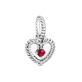 12 Month Birthday Dangle Pendant DIY Bead Silver 925 Bracelet Women