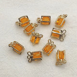 Crystal Shape Charm Necklace/Earrings DIY Parts 50pcs