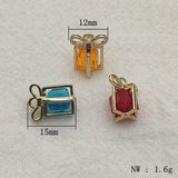 Crystal Shape Charm Necklace/Earrings DIY Parts 50pcs