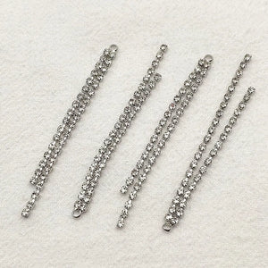 65x4mm 100pcs Rhinestone Claw Chain Charm For Earrings