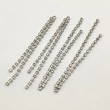 65x4mm 100pcs Rhinestone Claw Chain Charm For Earrings
