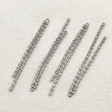 65x4mm 100pcs Rhinestone Claw Chain Charm For Earrings