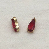 Copper Crystal Drop Charm 8x18mm 50pcs for DIY Jewelry Making