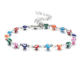 Colorful Evil Eye Beads Anklet Chain for Women