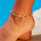 Boho Beads Anklet Colorful Ankle Bracelet for Women