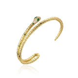 Hot Snake Cuff Bangle High Copper CZ Wedding Jewelry Female Accessories