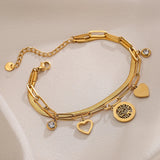 316L Stainless Steel Tree of Life Charm Bracelet for Women