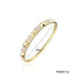 Charm Bangles Copper Zirconia Rhinestone Cuff Bangle Jewelry Gift