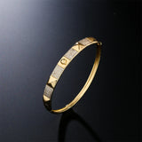 Charm Bangles Copper Zirconia Rhinestone Cuff Bangle Jewelry Gift
