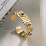 Bohemian Stainless Steel Evil Eye Bangles Wedding Jewelry