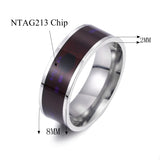 NFC Smart Ring Waterproof Stainless Steel Men Women Jewelry